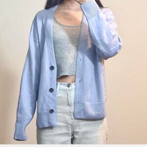 Massimo-dutti Women's Blue Cardigan